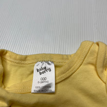 Load image into Gallery viewer, unisex Baby Berry, yellow cotton singletsuit, EUC, size 000,  