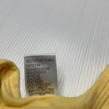 Load image into Gallery viewer, unisex Baby Berry, yellow cotton singletsuit, EUC, size 000,  