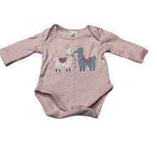 Load image into Gallery viewer, Girls Kids &amp; Co, pink cotton bodysuit / romper, EUC, size 0000,  