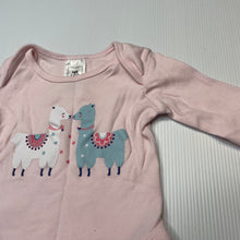 Load image into Gallery viewer, Girls Kids &amp; Co, pink cotton bodysuit / romper, EUC, size 0000,  