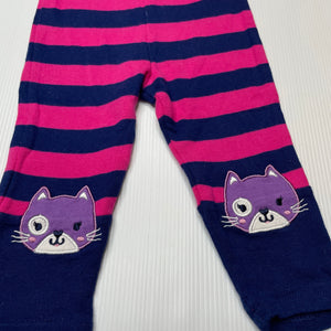 Girls Baby Berry, soft cotton leggings / bottoms, GUC, size 00,  