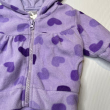 Load image into Gallery viewer, Girls Baby Biz, fleece zip hoodie sweater, EUC, size 0000,  