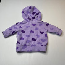 Load image into Gallery viewer, Girls Baby Biz, fleece zip hoodie sweater, EUC, size 0000,  