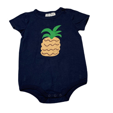 unisex Cotton On, navy stretchy bodysuit / romper, EUC, size 2,  
