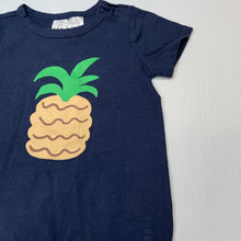 Load image into Gallery viewer, unisex Cotton On, navy stretchy bodysuit / romper, EUC, size 2,  