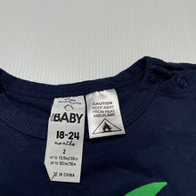 Load image into Gallery viewer, unisex Cotton On, navy stretchy bodysuit / romper, EUC, size 2,  