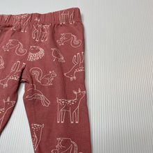 Load image into Gallery viewer, Girls Dymples, organic cotton blend leggings, elasticated, EUC, size 00,  