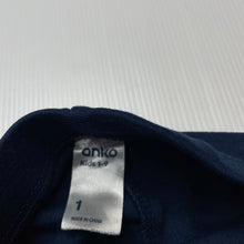 Load image into Gallery viewer, Girls Target, navy stretchy pants, elasticated, Inside leg: 23.5cm, FUC, size 1,  