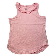 Load image into Gallery viewer, Girls Favourites, pink organic cotton singlet top, GUC, size 5,  