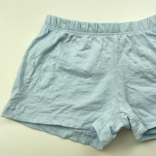 Load image into Gallery viewer, Girls H&amp;M, blue cotton shorts, elasticated, GUC, size 2,  