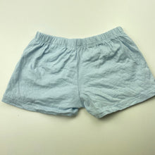 Load image into Gallery viewer, Girls H&amp;M, blue cotton shorts, elasticated, GUC, size 2,  