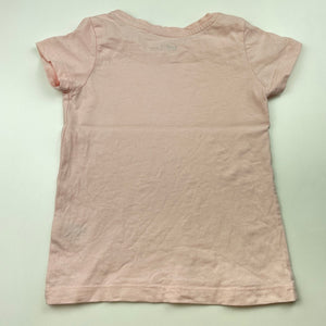 Girls Anko, pink cotton t-shirt / top, GUC, size 3,  