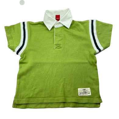 Boys Esprit, green cotton polo shirt top, GUC, size 3,  
