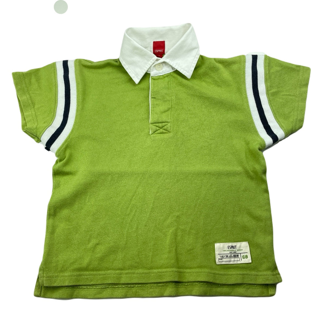 Boys Esprit, green cotton polo shirt top, GUC, size 3,  
