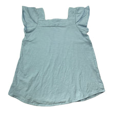 Load image into Gallery viewer, Girls Zara, embroidered blue cotton top, GUC, size 7,  