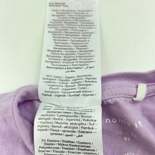 Load image into Gallery viewer, Girls Name It, stretchy organic cotton blend tie front top, EUC, size 2,  