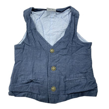Load image into Gallery viewer, Boys KID, cotton lined linen blend waistcoat / vest, GUC, size 3,  