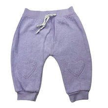 Load image into Gallery viewer, Girls Baby Berry, purple fleece lined pants / bottoms, elasticated, EUC, size 0,  