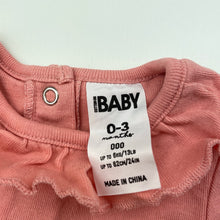 Load image into Gallery viewer, Girls Cotton On, pink cotton long sleeve top, FUC, size 000,  
