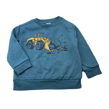 Load image into Gallery viewer, Boys Anko, fleece lined sweater / jumper, digger, GUC, size 2,  