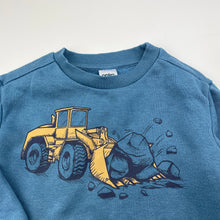 Load image into Gallery viewer, Boys Anko, fleece lined sweater / jumper, digger, GUC, size 2,  