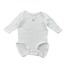 Load image into Gallery viewer, unisex Bonds, white cotton bodysuit / romper, GUC, size 0000,  