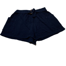 Load image into Gallery viewer, Girls Cotton On, navy crinkle cotton shorts, elasticated, GUC, size 7,  