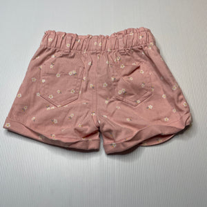 Girls Anko, floral stretch cotton shorts, elasticated, EUC, size 3,  