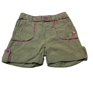 Girls Sprout, embroidered cotton shorts, elasticated, GUC, size 2,  