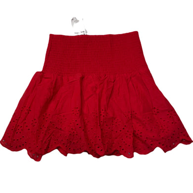 Girls KID, lined broderie cotton skirt, elasticated, L: 40cm, NEW, size 12,  