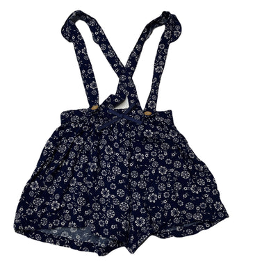 Girls Dymples, navy floral viscose shorts, elasticated, EUC, size 2,  