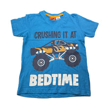 Load image into Gallery viewer, Boys Tilt, cotton pyjama t-shirt / top, monster truck, GUC, size 5,  