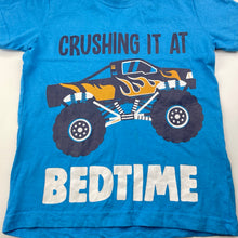 Load image into Gallery viewer, Boys Tilt, cotton pyjama t-shirt / top, monster truck, GUC, size 5,  