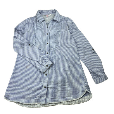 Girls YD, lightweight cotton long sleeve shirt, FUC, size 8-9,  