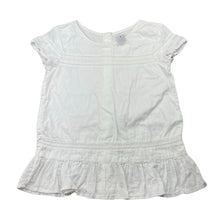 Load image into Gallery viewer, Girls Target, white cotton short sleeve top, GUC, size 7,  