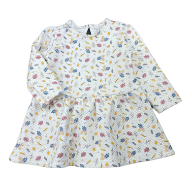 Girls Anko, lightly quited long sleeve dress, FUC, size 1, L: 41cm