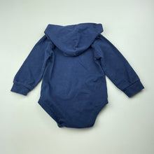 Load image into Gallery viewer, Boys blue, hooded bodysuit / romper, GUC, size 0,  