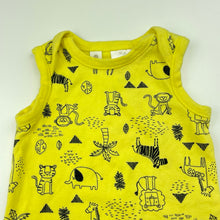 Load image into Gallery viewer, unisex Dymples, yellow cotton romper, EUC, size 000,  
