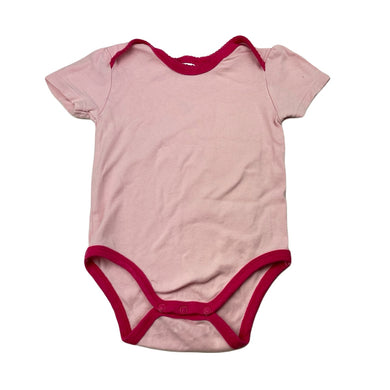 Girls Target, pink cotton bodysuit / romper, GUC, size 1,  