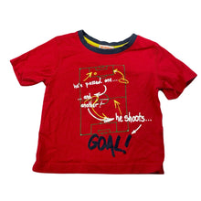 Load image into Gallery viewer, Boys Bluezoo, red cotton t-shirt / top, GUC, size 2,  