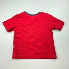 Load image into Gallery viewer, Boys Bluezoo, red cotton t-shirt / top, GUC, size 2,  