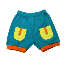 Load image into Gallery viewer, unisex Baby Baby, colourful cotton shorts, elasticated, EUC, size 000,  