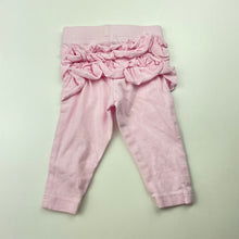 Load image into Gallery viewer, Girls Dymples, pink ruffle leggings / bottoms, EUC, size 0000,  