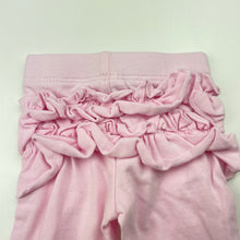 Load image into Gallery viewer, Girls Dymples, pink ruffle leggings / bottoms, EUC, size 0000,  
