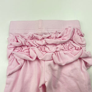 Girls Dymples, pink ruffle leggings / bottoms, EUC, size 0000,  