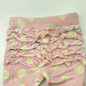 Girls Cotton On, stretchy ruffle leggings / bottoms, GUC, size 0000,  