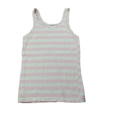 Girls JOCKEY, pink stripe stretchy singlet top, FUC, size 6-8,  