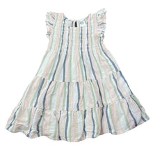 Load image into Gallery viewer, Girls Anko, striped viscose/cotton/linen dress, FUC, size 3, L: 48cm