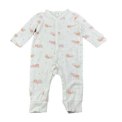 Girls Target, floral organic cotton romper, EUC, size 00,  