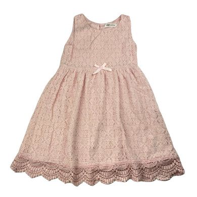 Girls H&M, lined floral lace dress, EUC, size 7-8, L: 62cm